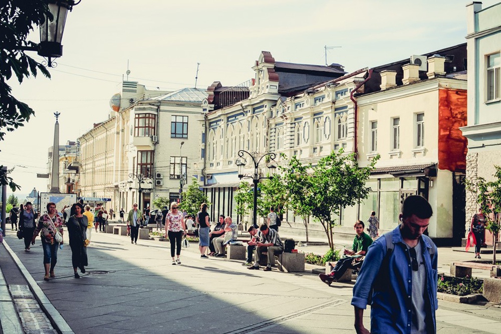 пешеходная улица Ленинградской в самаре